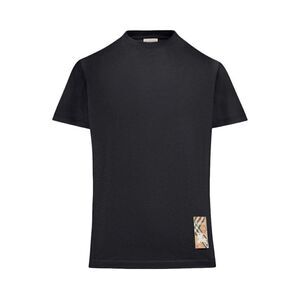 Burberry Women Cotton T-Shirt With Check Application